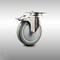 Service Caster 5 Inch 316SS Gray Polyurethane Swivel Top Plate Caster with Total Lock Brake SCC-SS316TTL20S514-PPUB - alternate 1